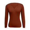 thumbnail image 5 of MESSUEN Winter Sweaters for Women Thermal Shirts for Women V Neck Sweaters for Women Casual Blouses for Women Fashion Tops for Women Womens Blouses Summer Women Casual Tops Gold M, 5 of 6