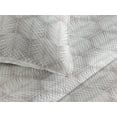 thumbnail image 3 of Ambesonne Palm Leaf Quilted Bedspread Set 3 Pcs, Warm Taupe Leaves Exotic, King, Warm Taupe White, 3 of 4