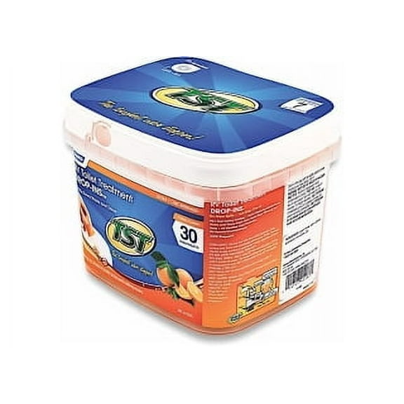 Camco 41183 Orange TST Drop-Ins, Holding Tank Treatment, Eliminates Odors in RV, (30 Pack)
