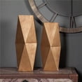 thumbnail image 1 of Luxen Home 2-Piece Gold Metal Vase Set, 1 of 1