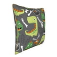 thumbnail image 2 of Kll Cartoon Dinosaurs Decorative Throw Pillow Covers Velvet Soft For Couch Sofa Bedroom Living Room Outdoor -16"X16", 2 of 8
