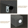 thumbnail image 4 of VVFLU Farmhouse 5 Drawer Dresser Storage Cabinet Chest of Drawer for Bedroom, 48" Tall Grey Wood, 4 of 6