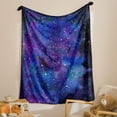 thumbnail image 4 of Space Throw Blanket for Couch Universe Gifts for Girls Boys Flannel Soft Blanket Blue Galaxy Blanket Lightweight Fluffy Bed Couch Travel Blanket for All Seasons(Blue,Throw(50"x60")), 4 of 6