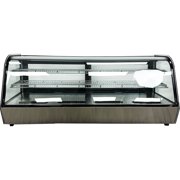 60 in. NSF Refrigerated Bakery Display Case 9.4 Cu.Ft. Countertop Display Curved Glass Display Refrigerator