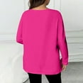 thumbnail image 6 of hotojiny Womens Plus Size Tops Casual Long Sleeve V Neck Comfy T Shirts Lounge Baggy Lightweight Soft Blouse, 6 of 7