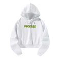 thumbnail image 2 of Sudaderas con capucha informales para mujer, sudadera recortada de manga larga, jersey con cordón para el hogar, oficina, calle S, 2 of 8