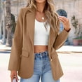 thumbnail image 4 of SDNall Jackets for Women, Blazer Jackets for Women, Fall Jackets for Women, Womens Bussiness Casual Blazers Open Front Long Sleeve Work office Blazer Jacket with Shoulder Pads Fall Fashion 2024, 4 of 9