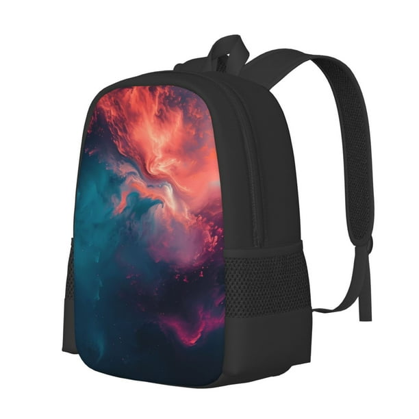 Easygdp Cosmic Paint Swirl Mochila de Gran Capacidad Minimalista Ideal para Escuela, Viajes y Uso Diario