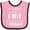 Pink and Black, variant on Inktastic My Daddy is an EMT and a Hero Boys or Girls Baby Bib