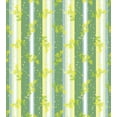 thumbnail image 3 of Striped Duvet Cover Set, Mimosa Spring Flower Leaves on Striped Back March Blossoms Feminine Design Art, Decorative 2 Piece Bedding Set with 1 Pillow Shams, Twin Size, Yellow Green, by Ambesonne, 3 of 3