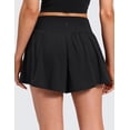 thumbnail image 3 of CRZ YOGA Softretch 2 in 1 Causal Shorts for Women High Waisted Flowy Yoga Lounge Workout with Pockets, 3 of 6