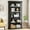 Black, variant on Tribesigns 6-Tier Bookcase, 71 Inches Industrial Bookshelves and Bookcases, Floor Standing 5 Shelf Display Storage Shelves Tall Bookcase for Home Office, Living Room, Bed Room