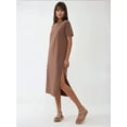 thumbnail image 2 of Relaxed Fit Midi Dress with Crew Neck, 2 of 4