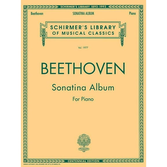 Schirmer's Library of Musical Classics: Sonatina Album: Schirmer Library of Classics Volume 1977 Piano Solo (Paperback)