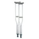 thumbnail image 1 of Muletas de aluminio BodyMed, medianas (par) - Altura ajustable (1,57 m - 1,88 m), diseño ligero, almohadillas y empuñaduras acolchadas para las axilas, puntas de goma antideslizantes - Soportan hasta, 1 of 5