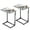 Gray, variant on C Shaped Couch End Table Tray Table, Side Table for Sofa,with Widened tabletop for Bedroom, Living Room, 27"(H) x 21.1"(W) x 11.4"(D), Grey