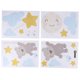 thumbnail image 1 of Pegatinas de pared con diseño de oso volador, calcomanías de acuarela para pared de guardería, decoración de pared neutra con dibujos de animales para habitación de niños, 1 of 8