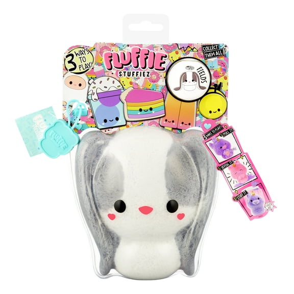 Fluffie Stuffiez Bunny Small Collectible Plush - Surprise Reveal, Huggable Play Fidget Soft Fluff