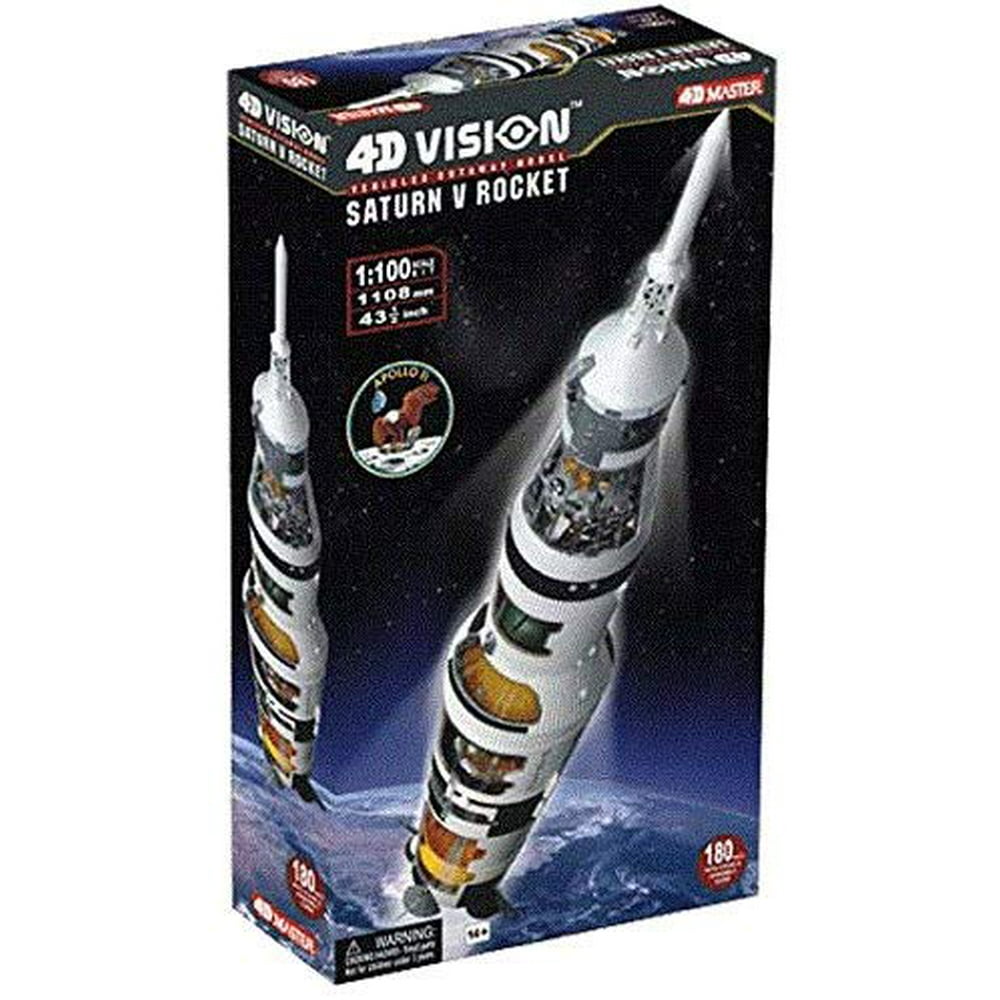 Famemaster 4DVision Saturn V Rocket Model 1100 Scale 26117 Walmart
