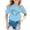 A6-Blue, variant on RMGVDSD Casual T-Shirts For Girls Leopard Heart Print Crew Neck Short Sleeve Loose Summer Party Children Cute Daily Fashion Stylish Versatile Tee Tops,3-4 Years