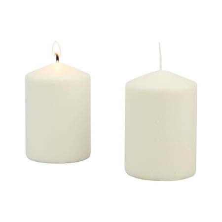 Tall Floor Candles Stonebriar Tall 3 x 4 Inch Unscented Ivory Pillar Candle Set, Candle Decor for Lanterns, Hurricanes, and Centerpieces, Set of 6 ()