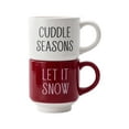 thumbnail image 3 of Holiday Time Two-Tone Wax Resist Saying Ceramic Mug Set, 14.5 oz, 2 Piece, 3 of 10