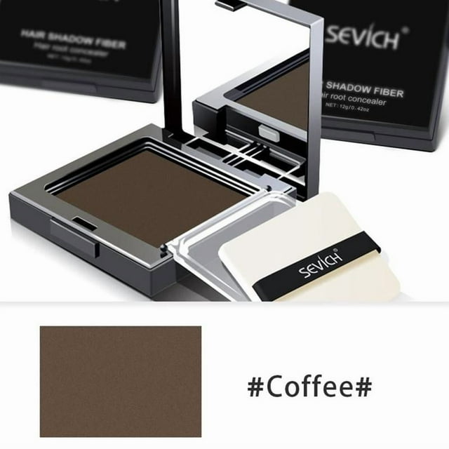 Recharge de Poudre de Retouche Racines de Cheveux 12g pour une Couverture Instantanée des Cheveux Gris et des Zones Clairsemées