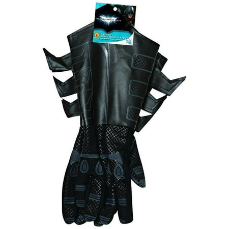 Batman Gloves Classic Black Adult Size Costume