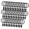 thumbnail image 3 of Anillos para cortinas con clips Accesorios premium Durabilidad Perchas Anillos para cortinas Paquete de 40 unidades de 38 cm interiores, 3 of 9