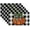 Orange, variant on Fall Placemats, 12x18 Inch Set of 6 Buffalo Plaid Check Pumpkins Farmhouse Table Decoration for Kitchen Dining, Indoor & Outdoor Dinner Party (Orange Pumpkin) GP085-6