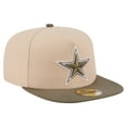 thumbnail image 3 of Men's New Era Light Beige/Olive Dallas Cowboys Two-Tone Color Pack A-Frame 59FIFTY Fitted Hat, 3 of 5