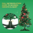 thumbnail image 2 of 360 Degree Rotating Christmas Tree Stand for up to 7.5ft Artificial Tree Rotating Tree Stand Black Tree Revolving Stand Christmas Tree Turning Stand  Tree Bases with 3 Built in Electrical, 2 of 7