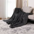 thumbnail image 2 of LACKUST Solid Throw Blanket Clearance ,Thickened Pineapple Fleece Blanket,39.4x27.6in Coral Fleece Blankets for Home Gift Nap,F, 2 of 4
