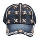 thumbnail image 2 of Gorra de béisbol de pedrería - calavera, sombrero de vaquero de pedrería, sombrero de pedrería de lunares JM, 2 of 5