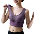 thumbnail image 4 of Chuancc Clearance!Womens Underwear Slim Fit Tops for Womens Thermal Shirts Vest with In Bra Lined Underwear Thermal Tank Top with Spongy Pad Winter Tops Fall Outfits for Women 2024 Vest for Women, 4 of 5