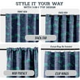 thumbnail image 3 of Vargottam 84 Inch Rod Pocket/Back Tab Cotton Curtains for Windows and Doors - Light Filtering Cotton - Light Filtering Drapes For Doors - Set of 2 Panels, 52"x84" - Floral Motif Print (Purple), 3 of 8