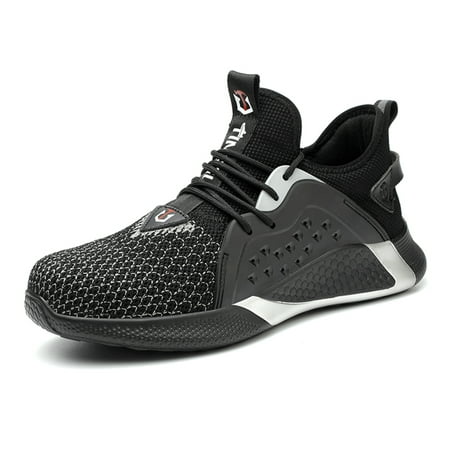 

Indestructible Steel Toe Shoes for Men & Women Breathable Work Sneakers Lightweight Safety Shoes Industrial Construction Shoes