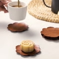 thumbnail image 5 of Durable Heat Resistant Wooden Coasters Kitchen Placemat Rosewood Kitchen Accessories Wood Pads Petal Coaster Coffee Mug Pad Tea Cup Mat, 5 of 8