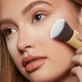 thumbnail image 3 of HHBEAUTY Small Bamboo Flat Kabuki Foundation Brush - Flat Top Makeup Brush for Foundation Blending Liquid Cream Mineral Powder with Dense Bristles, Cruelty-Free, 3 of 8