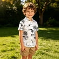 thumbnail image 2 of JAJAHO Hawaiian Beach Shirts For Boys Kids Summer Tropical Printed Short Sleeve Button Down Collared Shirts 8-15Y Stylish Tops, 2 of 4