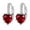 Red, variant on KDSJSXW Bridal Earrings Women Earrings Heart-Shaped Zircon Multi-Color Fashion Simple Earrings Freshwater Pearl Earrings Pearl Earrings Small Earrings for Women(Pink,One Size)