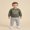 Army Green, variant on Toddler Boys Fall Outfits Letter Print Crew Neck Long Sleeve Sweatshirts and Long Pants 2Pcs Clothes Set