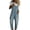 Light-Blue, variant on Women's Denim Overalls Loose Fit Bib Jumpsuit - Blue, Medium