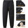 thumbnail image 6 of Hygo Fleece Thermal Pants Unisex Waterproof Windproof with Zipper Pockets Lined Lightweight Warm Pants Soft, 6 of 8