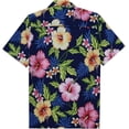 thumbnail image 2 of Men's Hawaiian Shirt Short Sleeve Button Down Casual Beach Aloha Shirts, 2 of 10