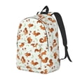 thumbnail image 1 of Disketp Squirrel Playing print Canvas Backpack Lightweight Travel Daypack Student Rucksack Laptop Backpack-Medium, 1 of 5