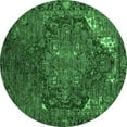 thumbnail image 1 of Ahgly Company Indoor Round Persian Emerald Green Traditional Area Rugs, 8' Round, 1 of 4