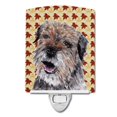 thumbnail image 1 of Carolines Treasures SC9543CNL Border Terrier Fall Leaves Ceramic Night Light, 1 of 1