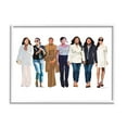 thumbnail image 4 of Stupell Industries Trendy Glam Women Walking Varied Fashion Outfits Graphic Art White Framed Art Print Wall Art, Design by Amelia Noyes, 4 of 5