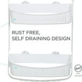 thumbnail image 3 of Bath Bliss 2 Way Convertible Shower Caddy in White, 3 of 11